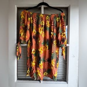 Floral Off the Shoulder Dress